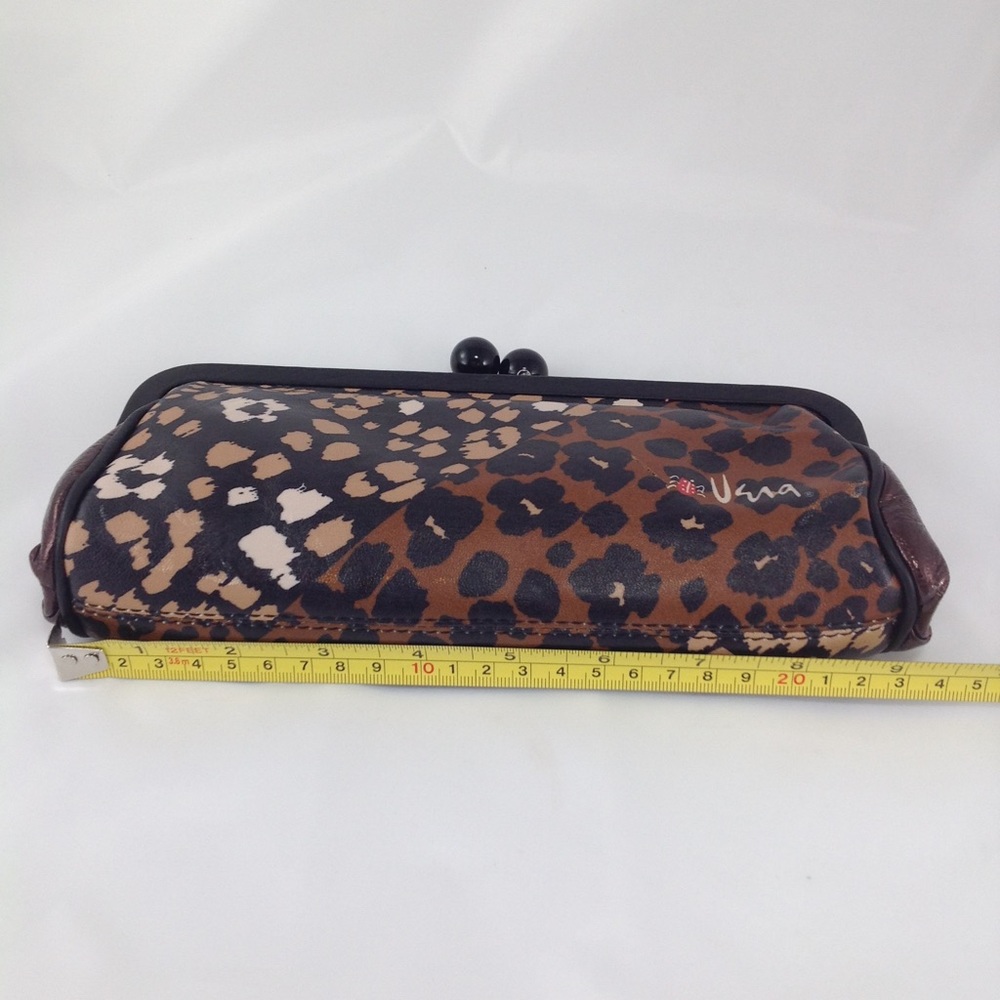 Brighton Vera Leopard Leather Clutch & Bag - Picture 14 of 15